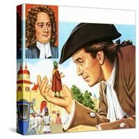 Gulliver's Travels, with Inset of its Author Jonathan Swift-John Keay-Stretched Canvas