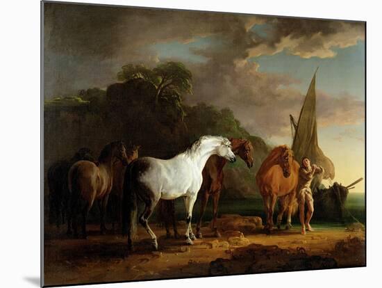 Gulliver Taking His Final Leave of the Land of the Houyhnhnms, c.1769-Sawrey Gilpin-Mounted Giclee Print