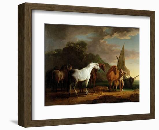 Gulliver Taking His Final Leave of the Land of the Houyhnhnms, c.1769-Sawrey Gilpin-Framed Giclee Print