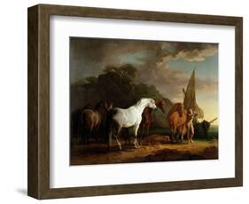 Gulliver Taking His Final Leave of the Land of the Houyhnhnms, c.1769-Sawrey Gilpin-Framed Giclee Print