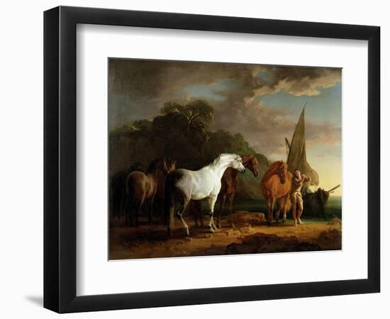 Gulliver Taking His Final Leave of the Land of the Houyhnhnms, c.1769-Sawrey Gilpin-Framed Giclee Print