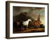 Gulliver Taking His Final Leave of the Land of the Houyhnhnms, c.1769-Sawrey Gilpin-Framed Giclee Print