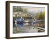 Gulls at the Marina-Nicky Boehme-Framed Giclee Print