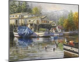 Gulls at the Marina-Nicky Boehme-Mounted Giclee Print