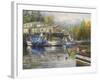 Gulls at the Marina-Nicky Boehme-Framed Giclee Print