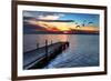 Gulls Fly over the Sea-kesipun-Framed Photographic Print