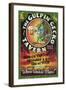 Gulpin' Gecko Tavern - Hawaii-Lantern Press-Framed Art Print