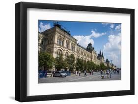 Gum, Large Department Store on Red Square in Moscow, Russia, Europe-Michael Runkel-Framed Photographic Print