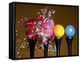 Gumball Explosion-Alan Sailer-Framed Stretched Canvas