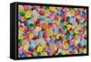 Gummie Drops Collage 1-Megan Aroon Duncanson-Framed Stretched Canvas
