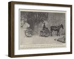 Gun and Gun-Carriage, with Mule, Presented by the Queen to the Sultan of Morocco-null-Framed Giclee Print