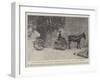 Gun and Gun-Carriage, with Mule, Presented by the Queen to the Sultan of Morocco-null-Framed Giclee Print