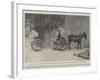 Gun and Gun-Carriage, with Mule, Presented by the Queen to the Sultan of Morocco-null-Framed Giclee Print