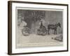 Gun and Gun-Carriage, with Mule, Presented by the Queen to the Sultan of Morocco-null-Framed Giclee Print