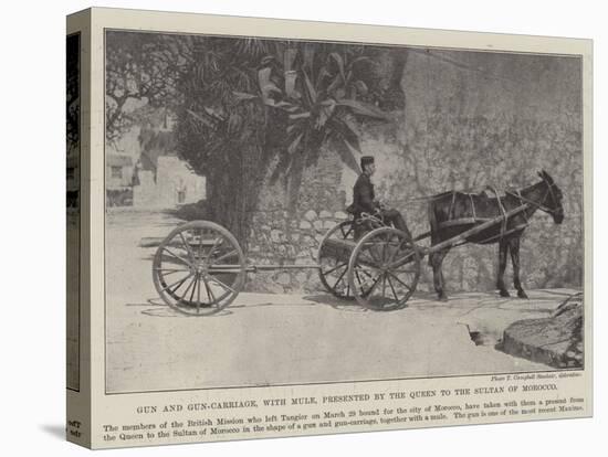 Gun and Gun-Carriage, with Mule, Presented by the Queen to the Sultan of Morocco-null-Stretched Canvas