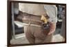 Gun and Holster Belonging to Actor John Wayne During Filming of Western Movie "The Undefeated"-John Dominis-Framed Photographic Print