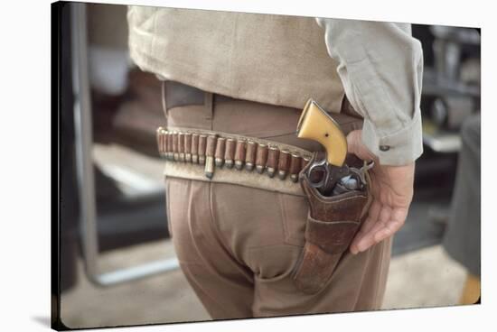 Gun and Holster Belonging to Actor John Wayne During Filming of Western Movie "The Undefeated"-John Dominis-Stretched Canvas