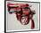 Gun, c.1981-82 (black and red on white)-Andy Warhol-Framed Giclee Print