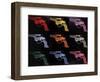 Gun, c.1982 (many/rainbow)-Andy Warhol-Framed Giclee Print