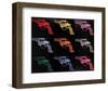 Gun, c. 1982 (many/rainbow)-Andy Warhol-Framed Art Print