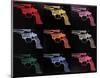 Gun, c. 1982 (many/rainbow)-Andy Warhol-Mounted Art Print
