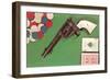 Gun, Cards and Chips-null-Framed Art Print