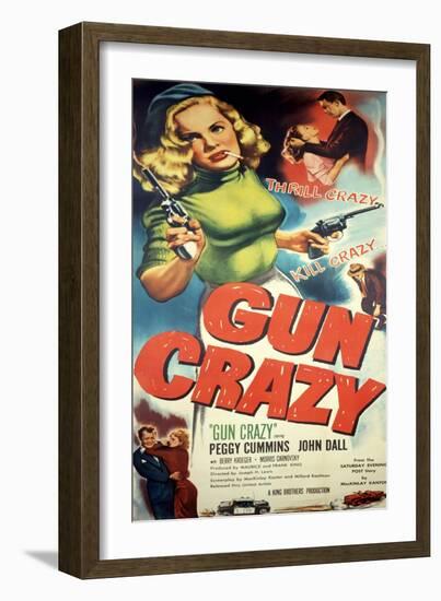 Gun Crazy, Berry Kroeger, Peggy Cummins, John Dall, 1950-null-Framed Art Print