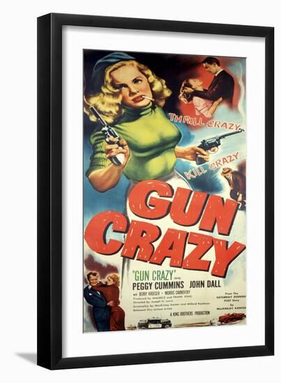 Gun Crazy, Berry Kroeger, Peggy Cummins, John Dall, 1950-null-Framed Art Print