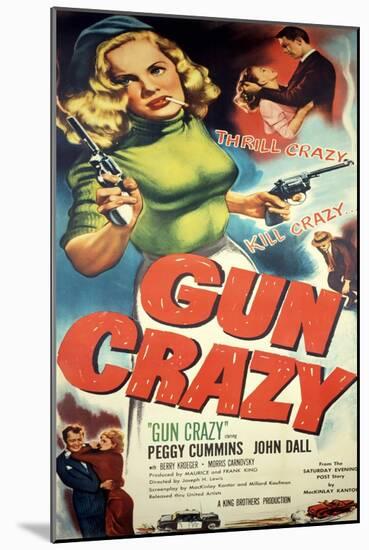 Gun Crazy, Berry Kroeger, Peggy Cummins, John Dall, 1950-null-Mounted Art Print