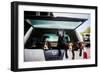 Gun dogs in the back of 4x4 on a shoot in Wiltshire, England-John Alexander-Framed Photographic Print