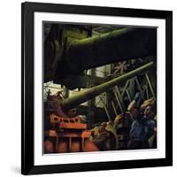 "Gun Factory," November 18, 1944-Robert Riggs-Framed Giclee Print