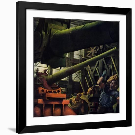 "Gun Factory," November 18, 1944-Robert Riggs-Framed Giclee Print