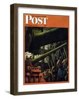 "Gun Factory," Saturday Evening Post Cover, November 18, 1944-Robert Riggs-Framed Giclee Print