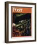 "Gun Factory," Saturday Evening Post Cover, November 18, 1944-Robert Riggs-Framed Premium Giclee Print