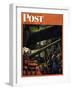 "Gun Factory," Saturday Evening Post Cover, November 18, 1944-Robert Riggs-Framed Premium Giclee Print