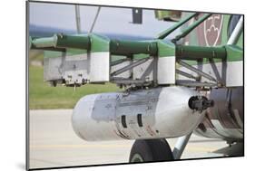 Gun Pod on a Slovakian Mi-17 Helicopter-null-Mounted Photographic Print