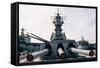 Gun Turrets of the U.S.S. Iowa-Jacques M. Chenet-Framed Stretched Canvas