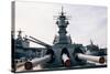 Gun Turrets of the U.S.S. Iowa-Jacques M. Chenet-Stretched Canvas