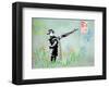 Gun-Banksy-Framed Giclee Print