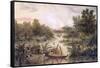 Gunboat Diplomacy, 1877-Lt. A. Middlemass-Framed Stretched Canvas