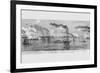 Gunboats Shell Island #10 on the Mississippi-Frank Leslie-Framed Premium Giclee Print