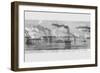 Gunboats Shell Island #10 on the Mississippi-Frank Leslie-Framed Art Print
