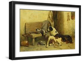 Gundogs with the Days Bag-John Sargent Noble-Framed Giclee Print
