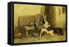 Gundogs with the Days Bag-John Sargent Noble-Framed Stretched Canvas