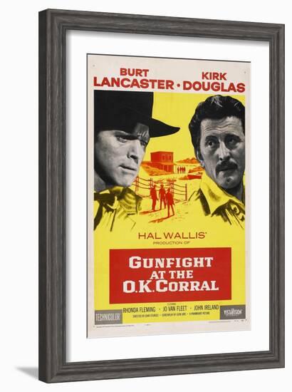 Gunfight At the O. K. Corral, 1957, Directed by John Sturges-null-Framed Giclee Print