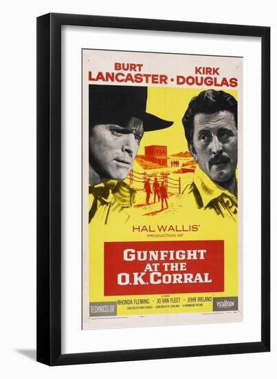 Gunfight At the O. K. Corral, 1957, Directed by John Sturges-null-Framed Giclee Print