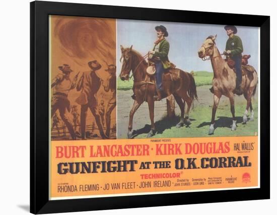 Gunfight at the O.K. Corral, 1963-null-Framed Art Print