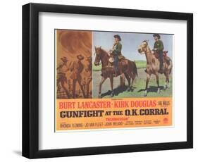 Gunfight at the O.K. Corral, 1963-null-Framed Art Print