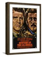 Gunfight at the O.K. Corral, German Poster Art, 1957-null-Framed Art Print