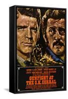 Gunfight at the O.K. Corral, German Poster Art, 1957-null-Framed Stretched Canvas